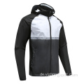 Mens Soccer Wear Zip Up Hoodies Schwarz